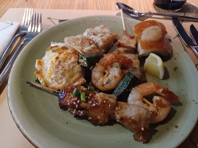 第二道菜，西式串燒。